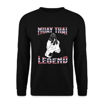 Muay Thaï Boxe Muay Thaï - Sweat-shirt Unisexe - noir - Devant - Alina (178cm) & Michal (187cm)