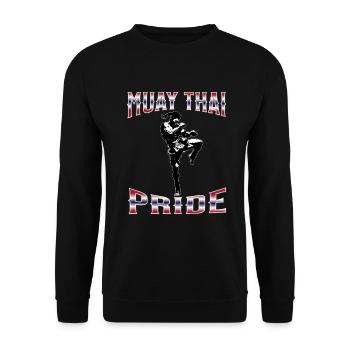 Muay Thaï Boxe Muay Thaï - Sweat-shirt Unisexe - noir - Devant - Alina (178cm) & Michal (187cm)