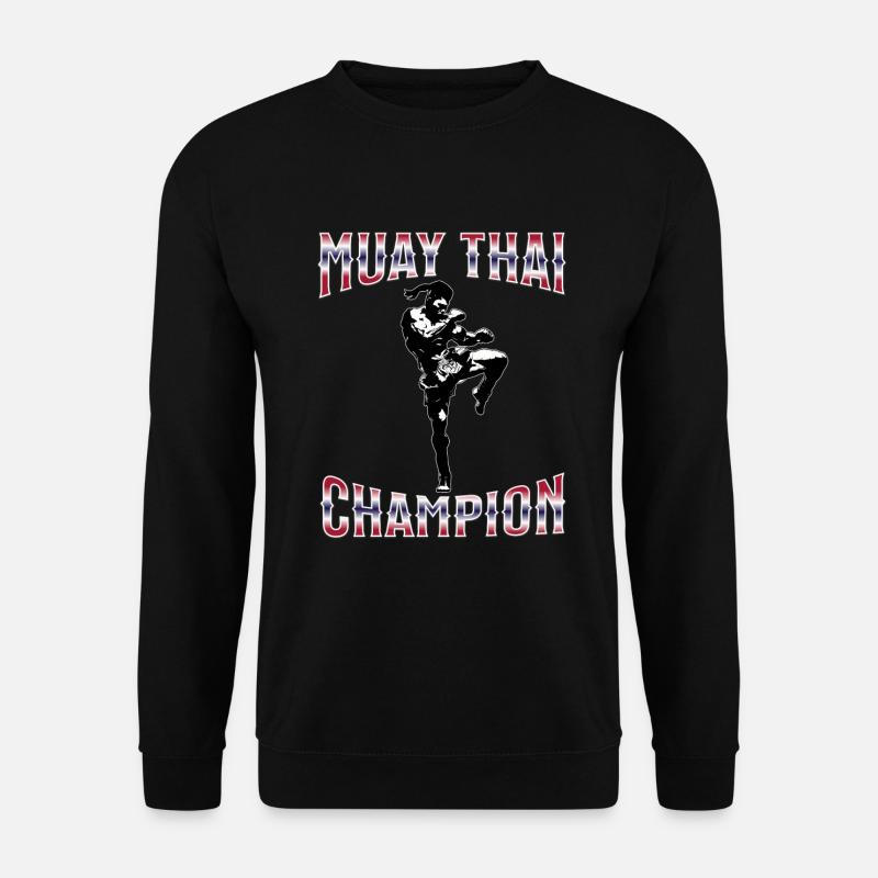 Muay Thaï Boxe Muay Thaï - Sweat-shirt Unisexe - noir