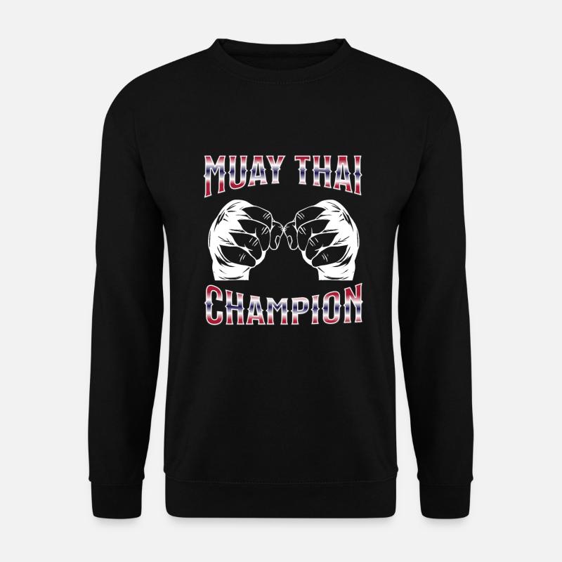 Muay Thai Boxing Muay Thai - Unisex Pullover - Schwarz