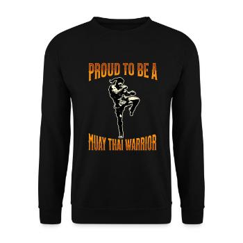 Muay Thai Boxing Muay Thai - Unisex Pullover - Schwarz - Vorne - Alina (178cm) & Michal (187cm)