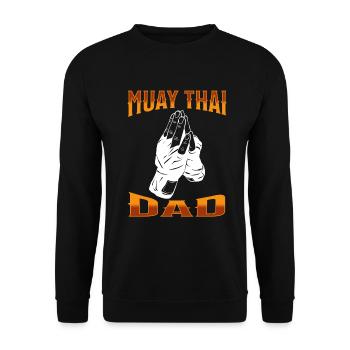 Muay Thai Boxing Muay Thai - Unisex Pullover - Schwarz - Vorne - Alina (178cm) & Michal (187cm)