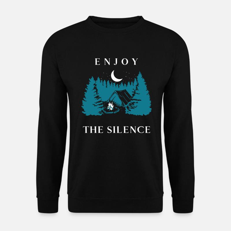 Genieße die Stille - Unisex Pullover - Schwarz