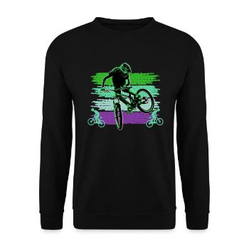 Unnamed Project 64 - Unisex Sweatshirt - black - Front - Alina (178cm) & Michal (187cm)