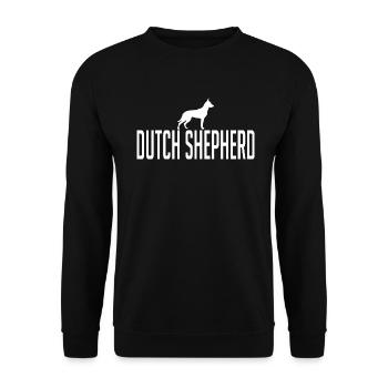 Dutch Shepherd Hunderasse Hunde Wilsigns - Unisex Pullover - Schwarz - Vorne - Alina (178cm) & Michal (187cm)