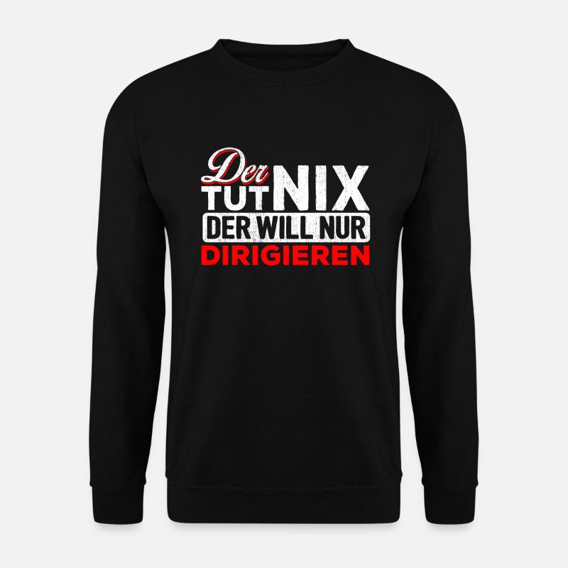 Chorleiter Dirigent Chor Gesangschor - Unisex Pullover - Schwarz