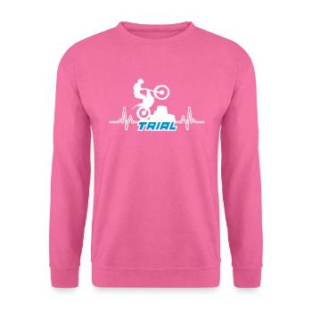 trial motocross - Unisex Sweatshirt - pink - Front