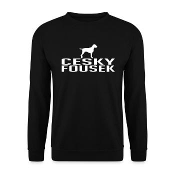 CESKY FOUSEK Race de chien Chien de chasse Wilsigns - Sweat-shirt Unisexe - noir - Devant - Alina (178cm) & Michal (187cm)