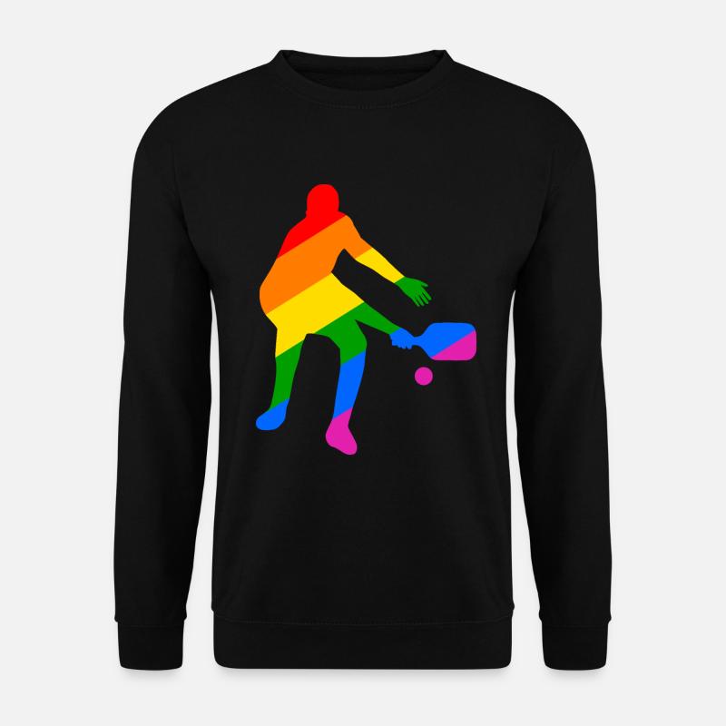 Gay Pride Pickleball - Unisex Pullover - Schwarz