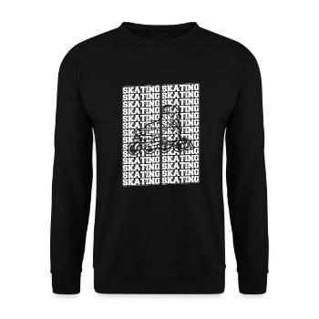 Inline Skates Inline Skating Roller Skates Gift - Unisex Sweatshirt - black - Front - Alina (178cm) & Michal (187cm)