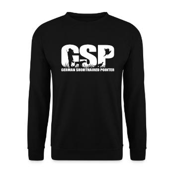 GSP German Pointer à poil court Chiens de chasse Wilsigns - Sweat-shirt Unisexe - noir - Devant - Alina (178cm) & Michal (187cm)