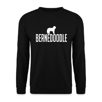 Bernedoodle Race de chiens Chiens Wilsigns - Sweat-shirt Unisexe - noir - Devant - Alina (178cm) & Michal (187cm)