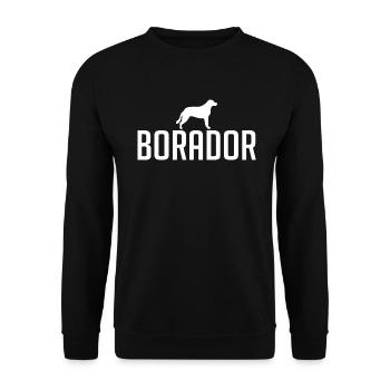 Borador Dog Breeds Dogs Dog Wilsigns - Unisex Sweatshirt - black - Front - Alina (178cm) & Michal (187cm)