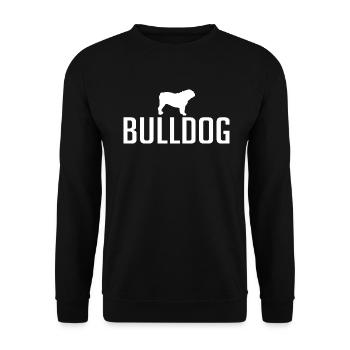 Races de chiens bouledogues anglais Chiens Chiens Wilsigns - Sweat-shirt Unisexe - noir - Devant - Alina (178cm) & Michal (187cm)