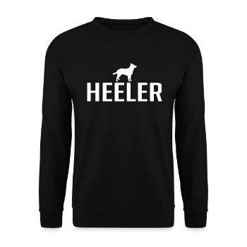 Heeler Dog breed Cattle Dog Dogs Wilsigns - Unisex Sweatshirt - black - Front - Alina (178cm) & Michal (187cm)