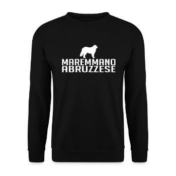 Maremmano Abruzzese Dog breeds Dogs Wilsigns - Unisex Sweatshirt - black - Front - Alina (178cm) & Michal (187cm)