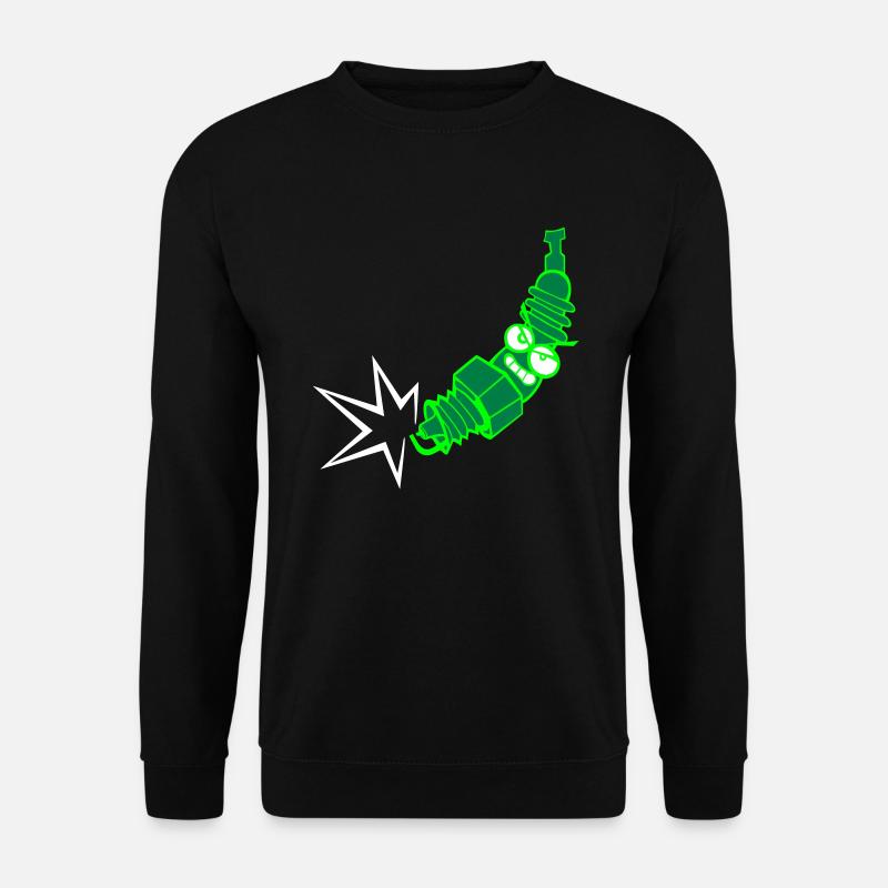 Zündkerze mit Farbänderungsfunktion - Unisex Pullover - Schwarz