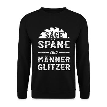 Bois scie sciure cadeau papa papy - Sweat-shirt Unisexe - noir - Devant - Alina (178cm) & Michal (187cm)