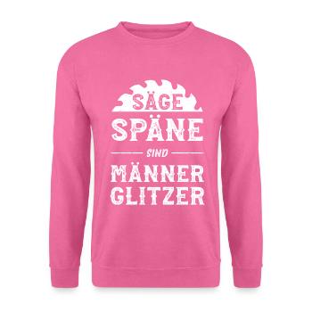 Bois scie sciure cadeau papa papy - Sweat-shirt Unisexe - rose - Devant