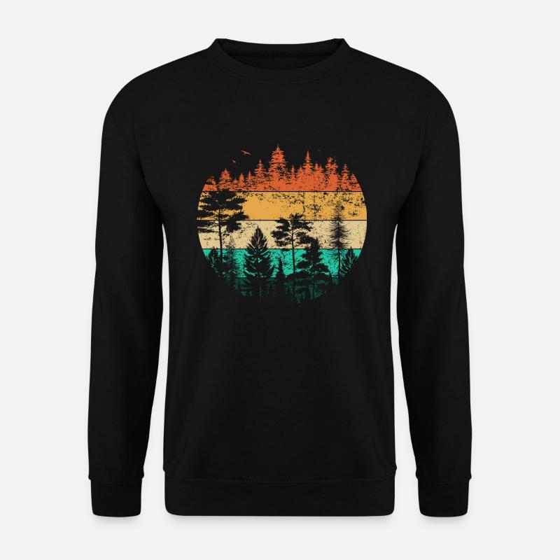 Jäger Bergsteiger Wanderer Abenteuer - Unisex Pullover - Schwarz