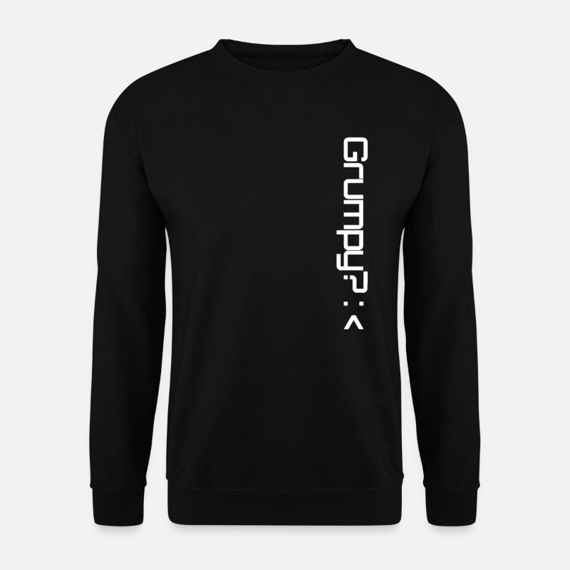 Grumpy 1 white - Unisex Pullover - Schwarz
