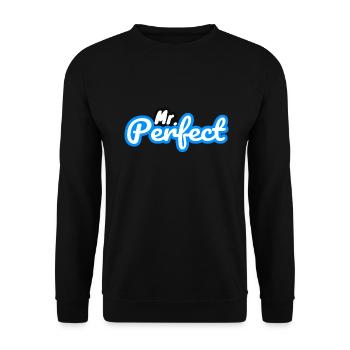 Mr Perfect man sweetheart love - Unisex Sweatshirt - black - Front - Alina (178cm) & Michal (187cm)