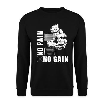Bodybuilding PUMP Beast - Sweat-shirt Unisexe - noir - Devant - Alina (178cm) & Michal (187cm)