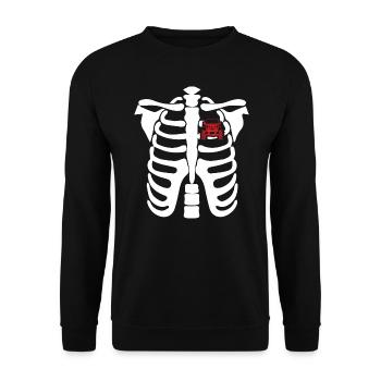 Halloween Heart Beat Jeep - Sweat-shirt Unisexe - noir - Devant - Alina (178cm) & Michal (187cm)