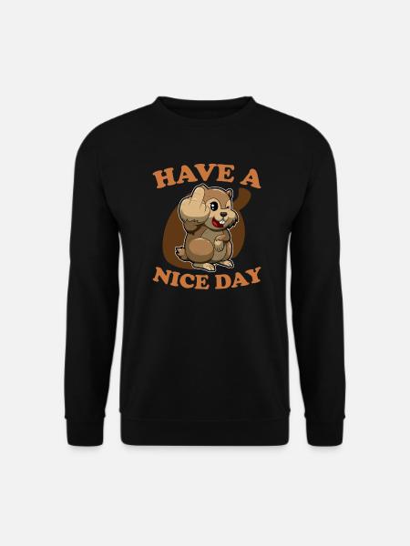 Avoir un beau doigt d’honneur - Sweat-shirt Unisexe - noir