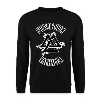 Sons of Odin Valhalla III - Unisex Pullover - Schwarz - Vorne - Alina (178cm) & Michal (187cm)
