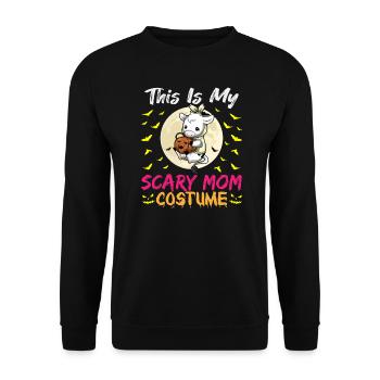 C’est mon costume de maman effrayant drôle Halloween - Sweat-shirt Unisexe - noir - Devant - Alina (178cm) & Michal (187cm)