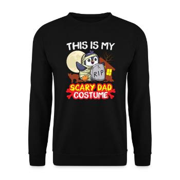 C’est mon costume de père effrayant drôle Halloween - Sweat-shirt Unisexe - noir - Devant - Alina (178cm) & Michal (187cm)