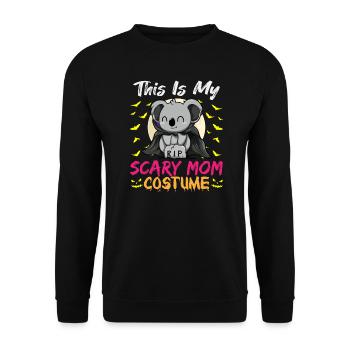 C’est mon costume de maman effrayant drôle Halloween - Sweat-shirt Unisexe - noir - Devant - Alina (178cm) & Michal (187cm)