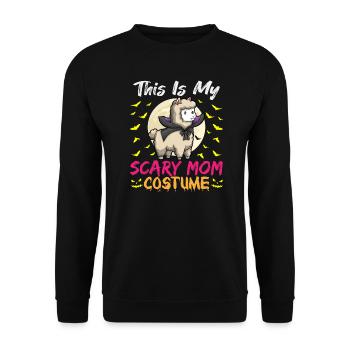 C’est mon costume de maman effrayant drôle Halloween - Sweat-shirt Unisexe - noir - Devant - Alina (178cm) & Michal (187cm)