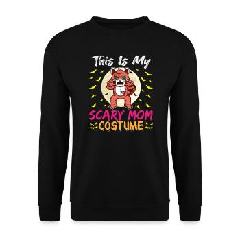 C’est mon costume de maman effrayant drôle Halloween - Sweat-shirt Unisexe - noir - Devant - Alina (178cm) & Michal (187cm)