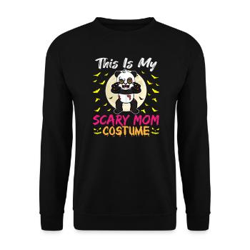 C’est mon costume de maman effrayant drôle Halloween - Sweat-shirt Unisexe - noir - Devant - Alina (178cm) & Michal (187cm)