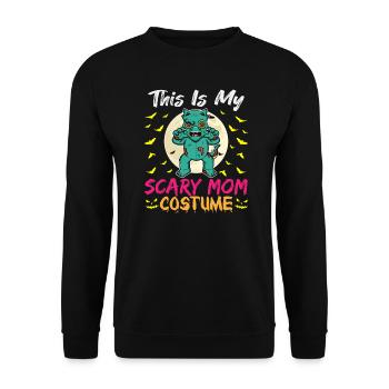 C’est mon costume de maman effrayant drôle Halloween - Sweat-shirt Unisexe - noir - Devant - Alina (178cm) & Michal (187cm)