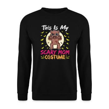 C’est mon costume de maman effrayant drôle Halloween - Sweat-shirt Unisexe - noir - Devant - Alina (178cm) & Michal (187cm)