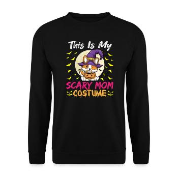 C’est mon costume de maman effrayant drôle Halloween - Sweat-shirt Unisexe - noir - Devant - Alina (178cm) & Michal (187cm)