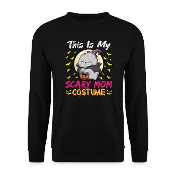 C’est mon costume de maman effrayant drôle Halloween - Sweat-shirt Unisexe - noir - Devant - Alina (178cm) & Michal (187cm)