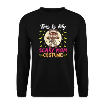 C’est mon costume de maman effrayant drôle Halloween - Sweat-shirt Unisexe - noir - Devant - Alina (178cm) & Michal (187cm)