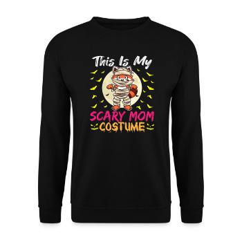 C’est mon costume de maman effrayant drôle Halloween - Sweat-shirt Unisexe - noir - Devant - Alina (178cm) & Michal (187cm)