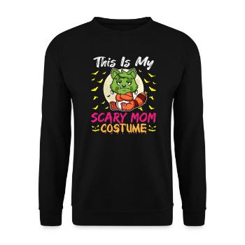 C’est mon costume de maman effrayant drôle Halloween - Sweat-shirt Unisexe - noir - Devant - Alina (178cm) & Michal (187cm)