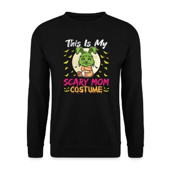 C’est mon costume de maman effrayant drôle Halloween - Sweat-shirt Unisexe - noir - Devant - Alina (178cm) & Michal (187cm)