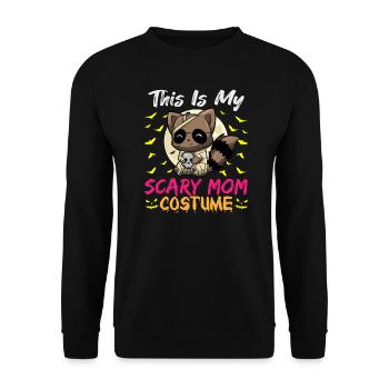C’est mon costume de maman effrayant drôle Halloween - Sweat-shirt Unisexe - noir - Devant - Alina (178cm) & Michal (187cm)