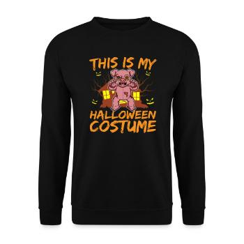Animal effrayant et effrayant C’est mon costume d’Halloween - Sweat-shirt Unisexe - noir - Devant - Alina (178cm) & Michal (187cm)