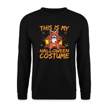 Scary Creepy Animal This Is My Halloween Costume - Unisex Sweatshirt - black - Front - Alina (178cm) & Michal (187cm)