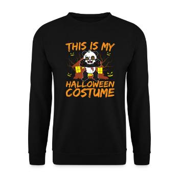 Scary Creepy Animal This Is My Halloween Costume - Unisex Sweatshirt - black - Front - Alina (178cm) & Michal (187cm)