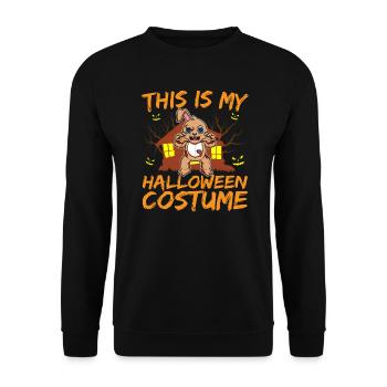 Animal effrayant et effrayant C’est mon costume d’Halloween - Sweat-shirt Unisexe - noir - Devant - Alina (178cm) & Michal (187cm)