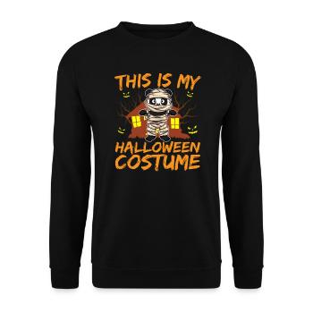 Scary Creepy Animal This Is My Halloween Costume - Unisex Sweatshirt - black - Front - Alina (178cm) & Michal (187cm)